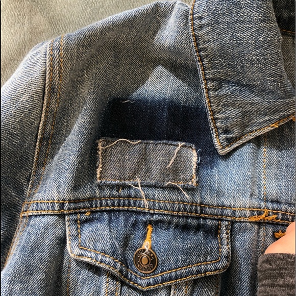 Color-block Jean Jacket - Picture 2 of 5